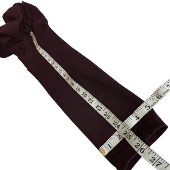 Ann Taylor Women's 6P Burgundy The Skinny Curvy Fit Stretchy Cotton Blend Pants - Picture 10 of 12